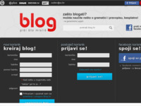 Frontpage screenshot for site: Blog.hr (http://www.blog.hr/)