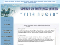 Frontpage screenshot for site: Vita nuova - udruga za terapijsko jahanje (http://www.vita-nuova.pondi.hr/)