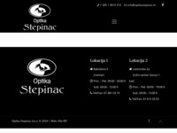Frontpage screenshot for site: (http://www.optikastepinac.hr)