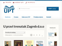 Frontpage screenshot for site: U pravi trenutak d.o.o. (http://www.upt-zg.hr)