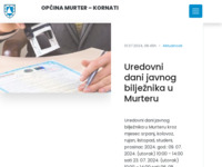 Frontpage screenshot for site: Općina Murter (http://www.murter.hr/)