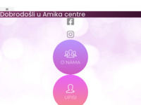 Frontpage screenshot for site: (http://www.amika.hr/)