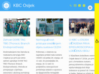 Frontpage screenshot for site: Klinička bolnica Osijek (http://www.kbo.hr)
