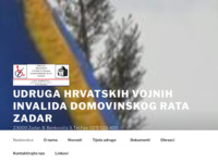 Frontpage screenshot for site: HVIDR-a Zadar (http://www.hvidrazadar.hr)