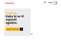 Frontpage screenshot for site: Weishaupt Zagreb d.o.o. (http://www.weishaupt.hr)
