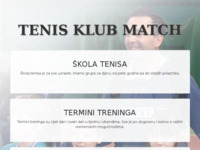 Frontpage screenshot for site: Tenis škola Dubrava i Sesvete (http://www.tenisskola.net)