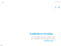 Frontpage screenshot for site: (http://www.creditreform.hr)