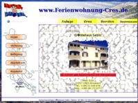 Frontpage screenshot for site: Apartmani Sablić Cres (http://www.ferienwohnung-cres.de)