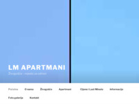 Frontpage screenshot for site: Apartmani LM - Živogošće-Blato (http://www.apartmani-lm.com/)