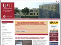 Frontpage screenshot for site: Učiteljski fakultet u Rijeci (http://www.ufri.hr)