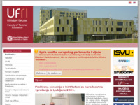 Frontpage screenshot for site: (http://www.ufri.hr)