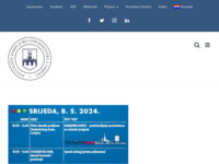 Frontpage screenshot for site: Sveučilište u Osijeku (http://www.unios.hr)