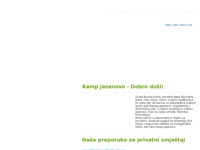 Frontpage screenshot for site: Jasenovo Camping (http://www.jasenovo.hr/)