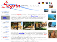 Frontpage screenshot for site: Apartmani Šegota-Duga Uvala (http://free-pu.t-com.hr/segota)