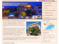 Frontpage screenshot for site: Apartmani Novalja Mateja (http://www.matejanovalja.com/)