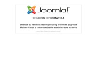 Frontpage screenshot for site: Chloris informatika d.o.o. Zagreb (http://www.chloris-informatika.hr)