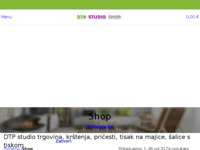 Frontpage screenshot for site: DTP studio (http://www.dtp.hr/shop)