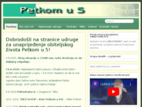 Frontpage screenshot for site: Petkom u 5 (http://www.petkomu5.hr/)