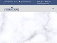 Slika naslovnice sjedišta: Kamenoklesarski obrt Kamen Marović (http://www.kamenmarovic.hr)