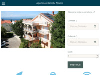 Frontpage screenshot for site: (http://www.apartmani-njivice.com/)
