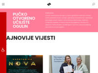 Frontpage screenshot for site: Pučko otvoreno učilište Ogulin (http://www.ogulin-uciliste.hr/)