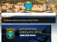 Frontpage screenshot for site: Ploče (http://www.ploce.hr)