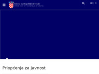 Frontpage screenshot for site: Vrhovni sud RH (http://www.vsrh.hr/)