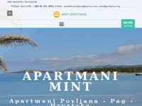 Frontpage screenshot for site: Apartmani Mint Povljana (http://www.povljana.org)