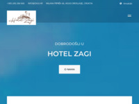 Frontpage screenshot for site: Pansion i restoran Zagi (http://www.zagi.hr/)