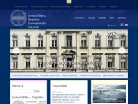 Frontpage screenshot for site: Stomatološki fakultet (http://www.sfzg.hr/)