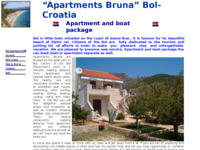 Frontpage screenshot for site: Apartmani Bruna Bol (http://www.bol-apartmani-bruna.hr)