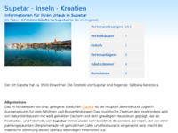 Frontpage screenshot for site: Supetar (http://www.kroatien-adrialin.de/ortsinfos/supetar/)