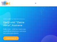Frontpage screenshot for site: Dječji vrtić Zlatna ribica, Kostrena (http://www.zlatnaribica.hr/)