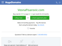 Frontpage screenshot for site: Vesna Pisarović (http://www.vesnapisarovic.com/)
