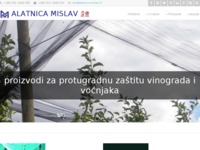 Frontpage screenshot for site: (http://www.alatnica-mihalec.hr/)