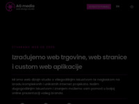 Frontpage screenshot for site: AG media - internet rješenja i dizajn (http://www.agmedia.hr)