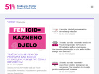 Frontpage screenshot for site: Ženska mreža Hrvatske (http://www.zenska-mreza.hr/)