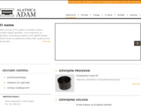 Frontpage screenshot for site: (http://www.alatnicaadam.hr)