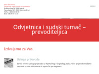 Frontpage screenshot for site: (http://www.odvjetnica-tumac-spiranovic.hr)