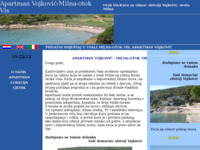 Frontpage screenshot for site: Apartman Vojković - Milna - otok Vis (http://www.milna.info-vis.com/)