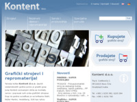 Frontpage screenshot for site: (http://www.kontent.hr/)