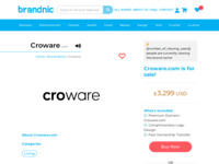 Frontpage screenshot for site: (http://www.croware.com/)