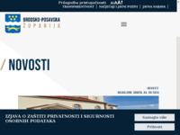 Frontpage screenshot for site: Brodsko-posavska županija (http://www.bpz.hr/)