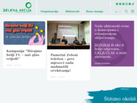 Frontpage screenshot for site: (http://www.zelena-akcija.hr)