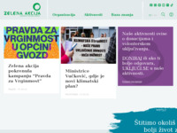 Frontpage screenshot for site: Zelena akcija (http://www.zelena-akcija.hr)