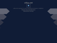 Frontpage screenshot for site: (http://www.ulika.net)