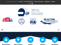 Frontpage screenshot for site: Hrvatski auto i karting savez (http://www.haks.hr)