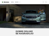 Frontpage screenshot for site: Škoda Hrvatska (http://www.skoda.com.hr/)
