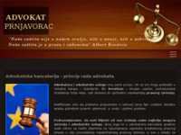 Frontpage screenshot for site: Odvjetnik Alma Prnjavorac (http://www.almaprnjavorac.com)