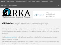 Frontpage screenshot for site: Orka d.o.o. (http://www.orka.hr)